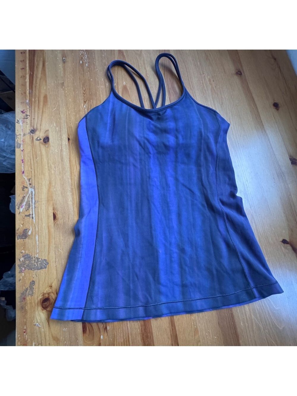 Lululemon purple racer back tank top with built in bra size 6 NWOT - Picture 8 of 13